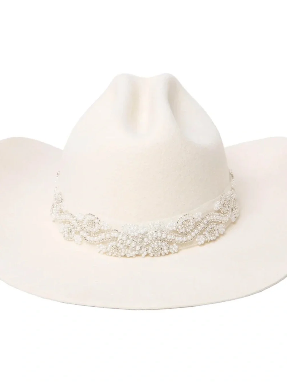 San Diego Hat Company Ivory Cream Embellished Cowboy Hat